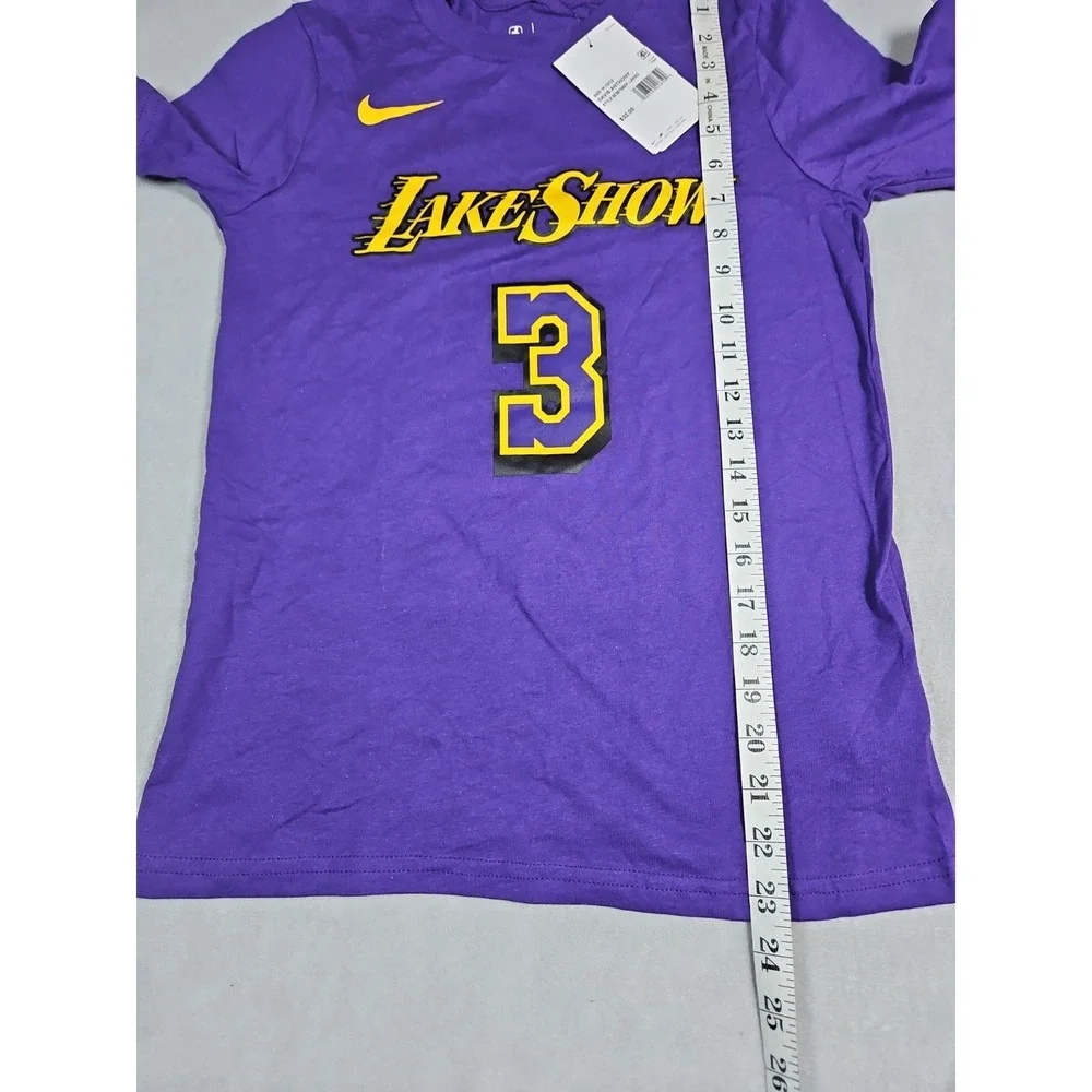 Nike Kids Los Angeles Lakers #3 Davis Graphic T Shirt Size Medium (10/12) NWT‎